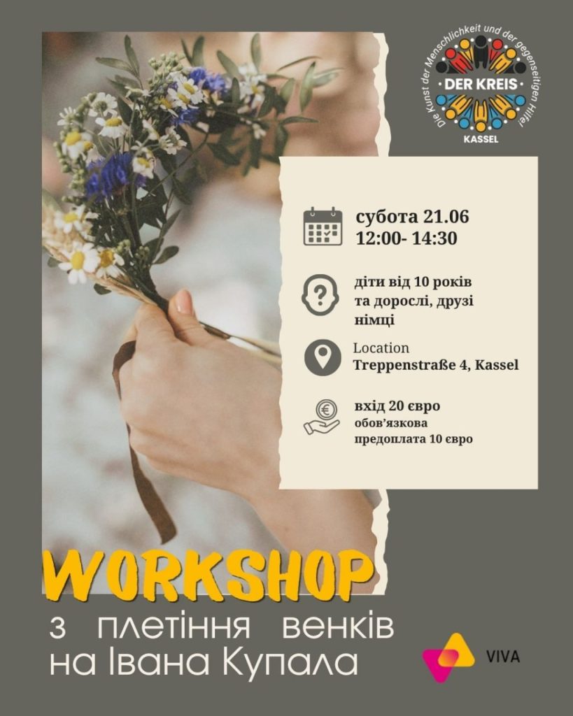 Workshop zum Flechten eines Iwan-Kupala-Kranzes